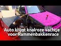 Auto pimpen met knalroze vachtje voor de Rammelbakkenrace - Brabants Buske