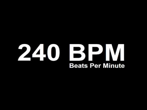 240 BPM Beats Per Minute Metronome Click Track