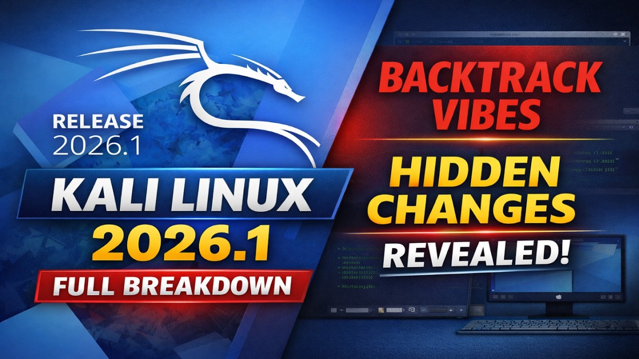 👉 What's New in Kali Linux 2026.1 – BackTrack Vibes, New Wallpapers & Better SSH