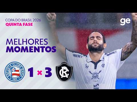 Gols e lances de Bahia x Remo