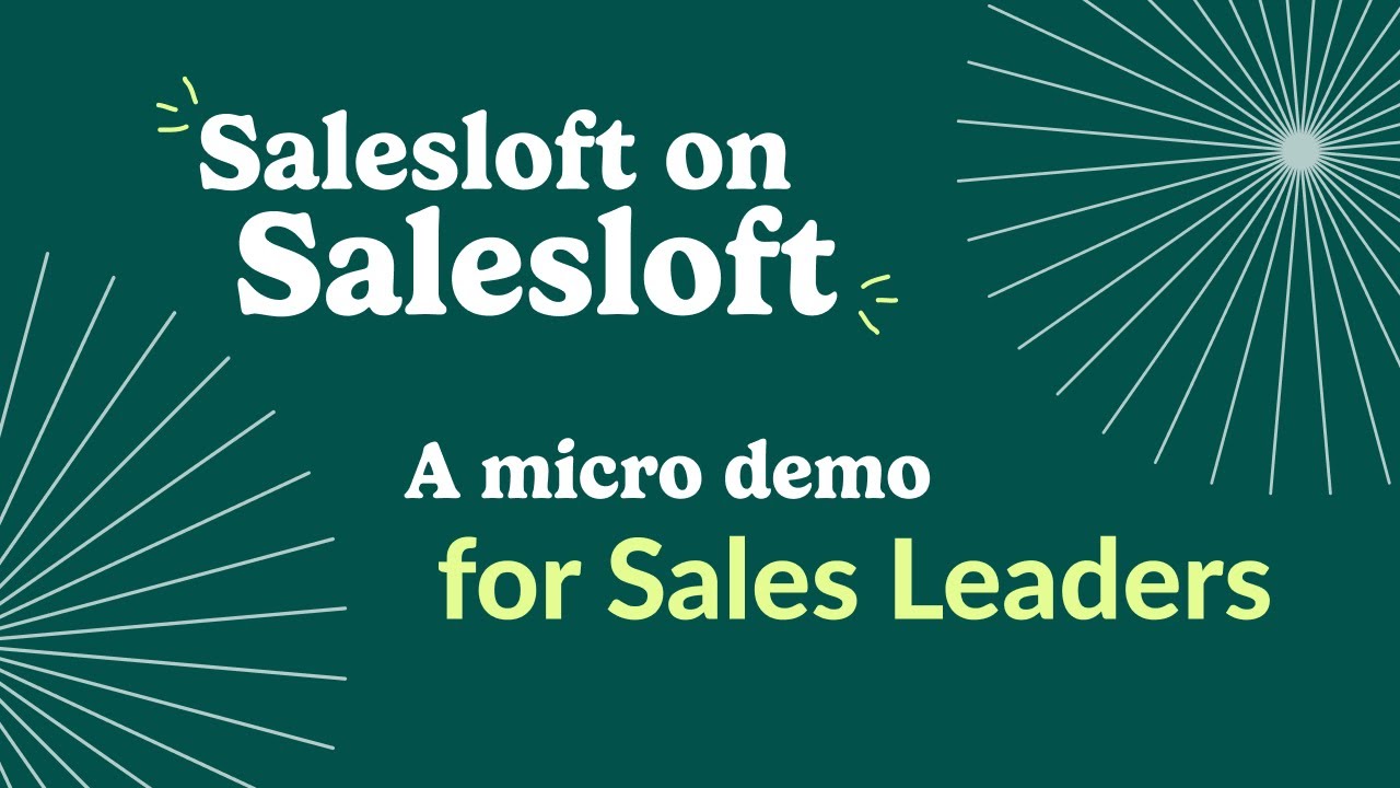 Salesloft Conversations Micro Demo: Sales Leaders video thumbnail