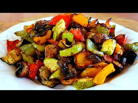 Air fryer roasted vegetables in Cosori dual blaze 🍽 Delicious and easy recipe!