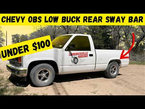 88-98 Chevy GMC OBS C1500 Truck Rear Sway Bar Upgrade with 2000+ Suburban Tahoe Bar for UNDER $100