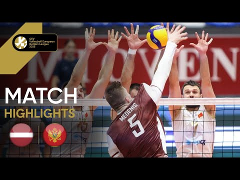 Highlights | Latvia vs. Montenegro - CEV Volleyball European Golden League 2025 | Men 
