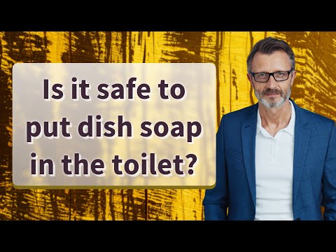 Is it safe to put dish soap in the toilet?