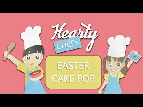 Easter Cake Pops Visual Recipe for Children - Hearty Chefs - Hearty Kids