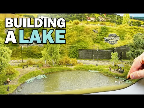 How to build a ULTRA REALISTIC lake for a model railroad 🌊 | Part 40