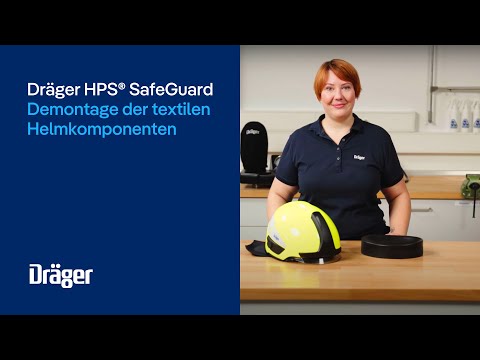 Dräger HPS® SafeGuard – Demontage der textilen Helmkomponenten