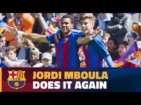 Another brilliant goal from Jordi Mboula in the UYL against Salzburg
