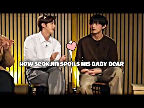 Taejin / JinV: How Seokjin pampers and spoils his baby bear