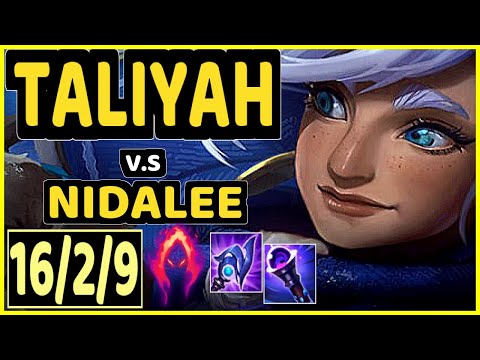 CINKROF (TALIYAH) vs NIDALEE - 16/2/9 KDA JUNGLE GAMEPLAY - EUW Ranked MASTER