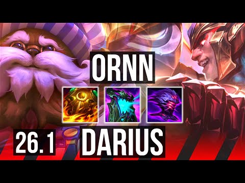 ORNN vs DARIUS (TOP) | EUW Master | 26.1
