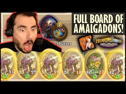I FINALLY DID IT! PURE AMALGADON BUILD! - Hearthstone Battlegrounds