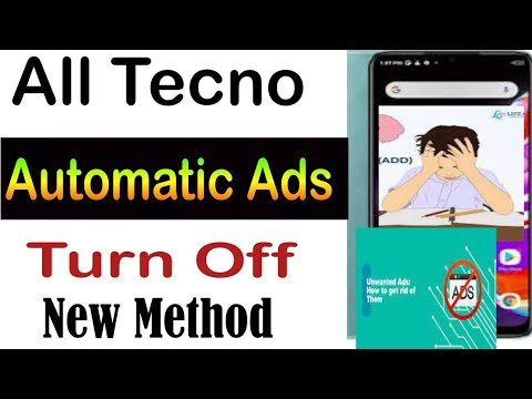 Tecno Automatic Ads Turn Off Setting|Tecno Phone Ads Remove Method|Why Tecno Phone Display Show Ads