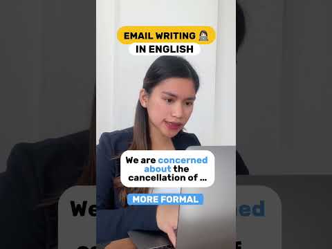 Email Writing in English 👩🏻‍💻 #shorts