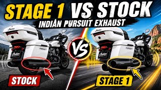 Indian Pursuit Stage 1 Exhaust vs Stock – Sound Comparison & Review