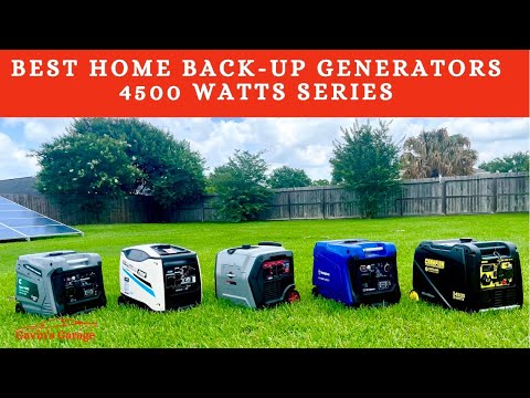 BEST Inverter Generator For Home Backup and Power Outages 4500 Watts Quiet Series (Generator Review)
