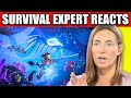 Survival Expert REACTS To Subnautica Experts React