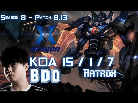 KZ BDD AATROX vs TALON Mid - Patch 8.13 KR Ranked