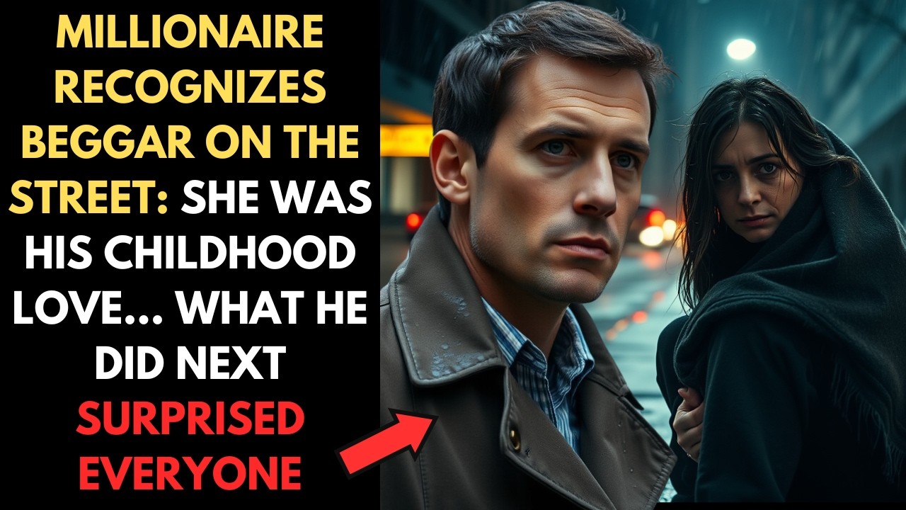 A MILLIONAIRE SEES A BEGGAR AND RECOGNIZES HER AS HIS CHILDHOOD LOVE... WHAT HE DID NO ONE BELIEVED