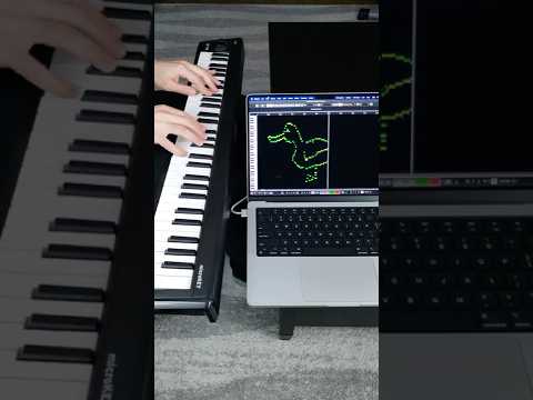 Drawing a Duck With a Piano (Live MIDI Art)