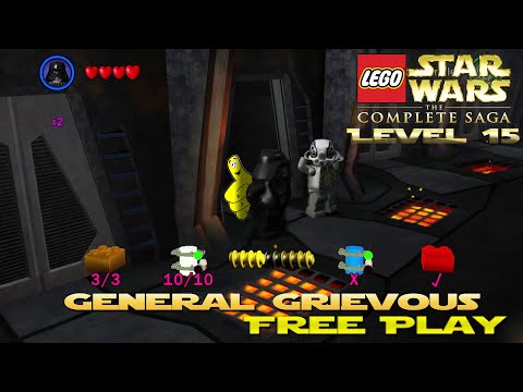 Lego Star Wars TCS: Ep 3 Chap 3 / General Grievous FREE PLAY (All Collectibles) - HTG