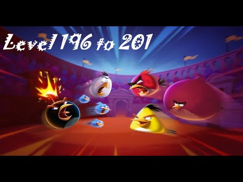 Angry Birds 2 -  Level 196  to Level 201(Hard Levels) - Walkthrough Gameplay - 👀👏#RovioGamerz