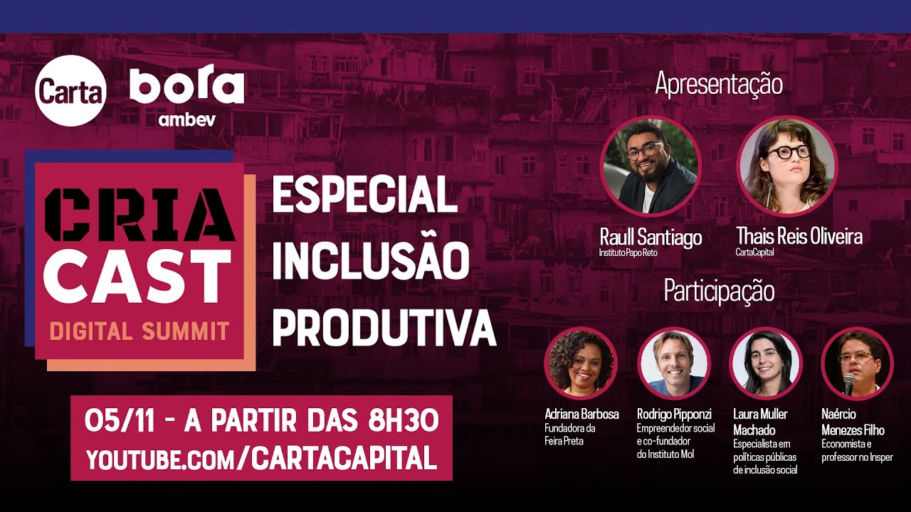 CriaCast Digital Summit ESPECIAL INCLUSÃO PRODUTIVA | Ao vivo