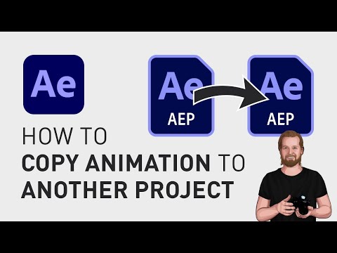 How to copy animation to another project in After Effects