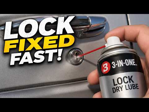 Fix Sticking Door Lock with 3-IN-ONE Lock Dry Lube?