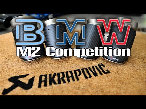 #Werk2 - BMW M2 Competition with #Akrapovic titanium Slip-On exhaust system