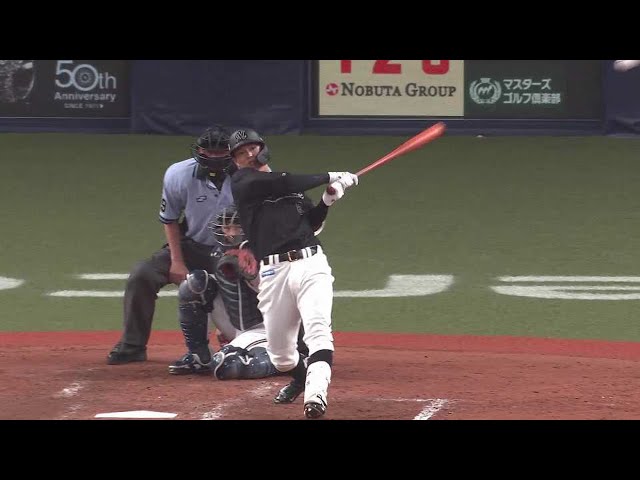 【4回表】マリーンズ・中村 追加点となるタイムリー2ベースヒット!! 2021/6/29 B-M