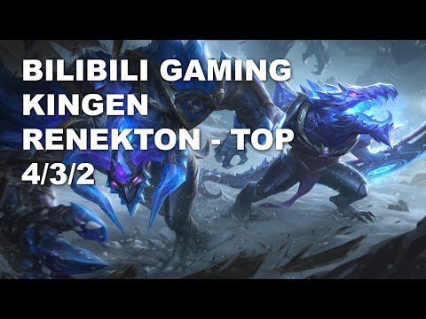 Bilibili Gaming Kingen Top Renekton vs Wukong - KR Challenger Patch 10.8