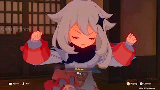 I made a GIF of angry Paimon! (looped) See comments for the link (Genshin Impact)