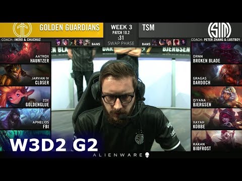 Golden Guardians vs TSM | Week 3 Day 2 S10 LCS Spring 2020 | GG vs TSM W3D2