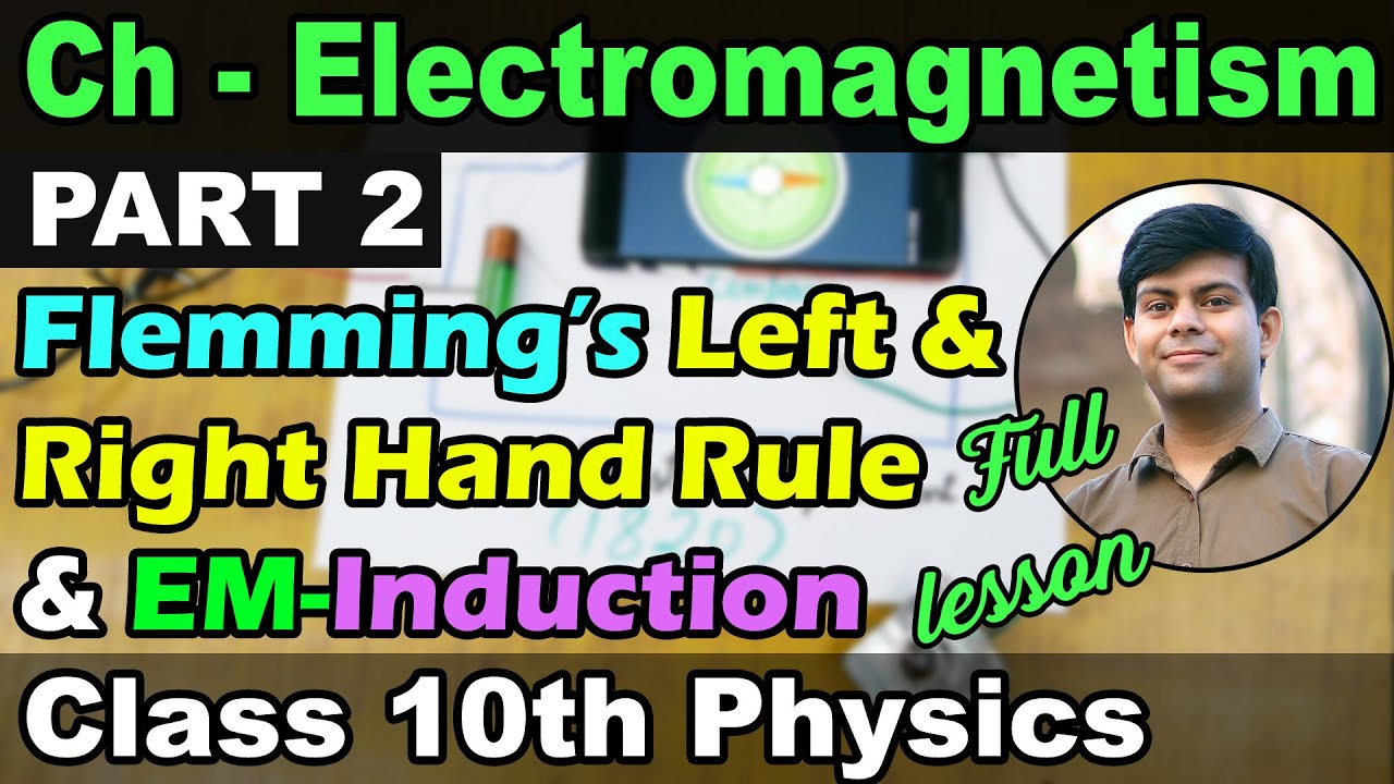 Electromagnetism Part-2 (Complete Lesson) | Left/Right Hand Rule, EM Induction, etc. | 10th Physics