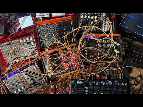 Modular noodling 2024/12/16: RYK Modular ALGO, Night Rider, ADDAC104 VC T-Networks, ADDAC701 VCO