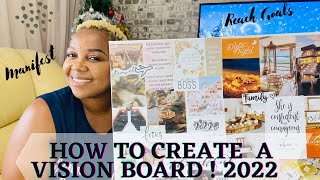HOW TO CREATE A VISION BOARD THAT WORKS | 2022 | SOUTH AFRICAN YOUTUBER