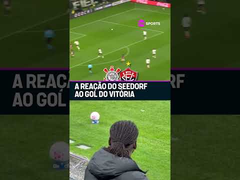 SE LIGA NA REAÇÃO DO SEEDORF VENDO O CORINTHIANS LEVAR O GOL CONTRA O VITÓRIA #shorts