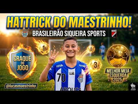 Hat-trick, artilheiro e Bola de Ouro na Siqueira Sport