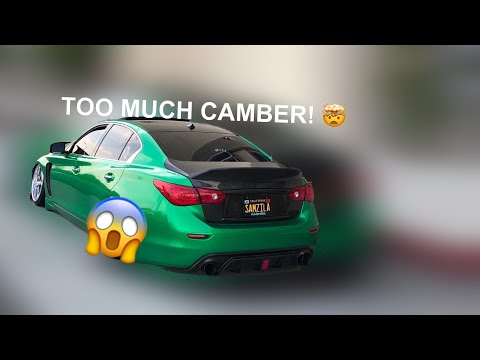 Too Much Camber! 😱. SPC Camber Kit Install on Q50