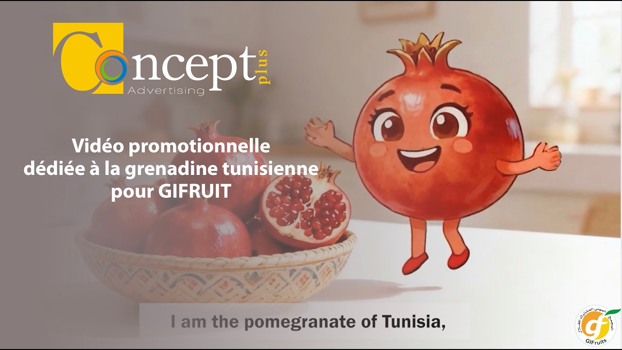 Vidéo promotionnelle dédiée à la grenadine tunisienne pour GIFRUIT