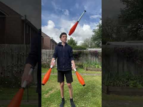 3 Cool Tricks With #juggling clubs #juggler #fy