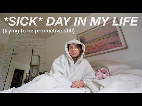 realistic day in my life at home | productive while sick, cleaning, 7brew run & cozy night in