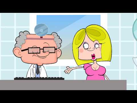 Szőke nő az orvosnál