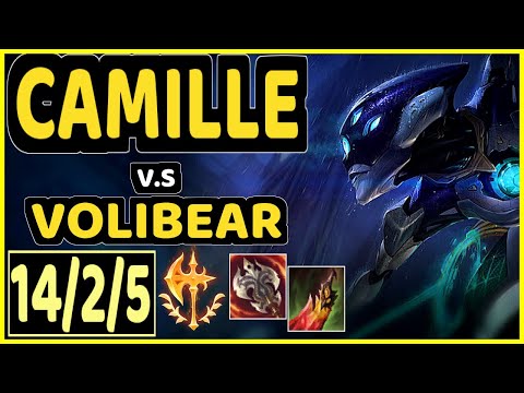 ELWIND (CAMILLE) vs VOLIBEAR - 14/2/5 KDA TOP GAMEPLAY - EUW Ranked DIAMOND