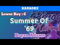 Summer Of '69 by Bryan Adams (Karaoke : Lower Key : C)