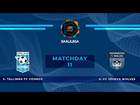 Tallinna FC Cosmos - FC Jõgeva Wolves. Coolbet Saaliliiga. MD 11. Live stream