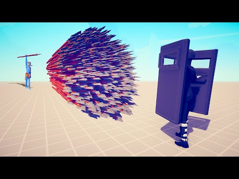 SWAT SHIELD vs EVERY GOD - Totally Accurate Battle Simulator TABS