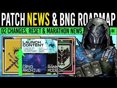 Bungie News: MARATHON ROADMAP & D2 PATCH NOTES! Eververse Reset, Season Delay & Rewards (3rd March)